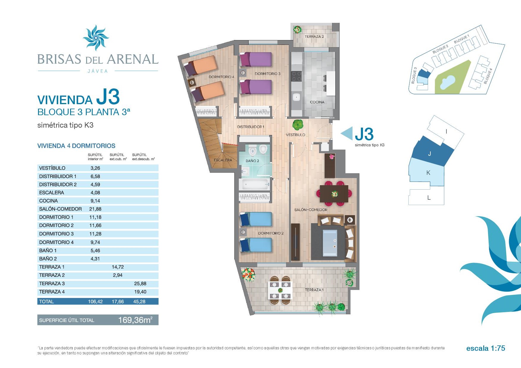 Duplex Penthouse Appartement te koop in Arenal de Javea