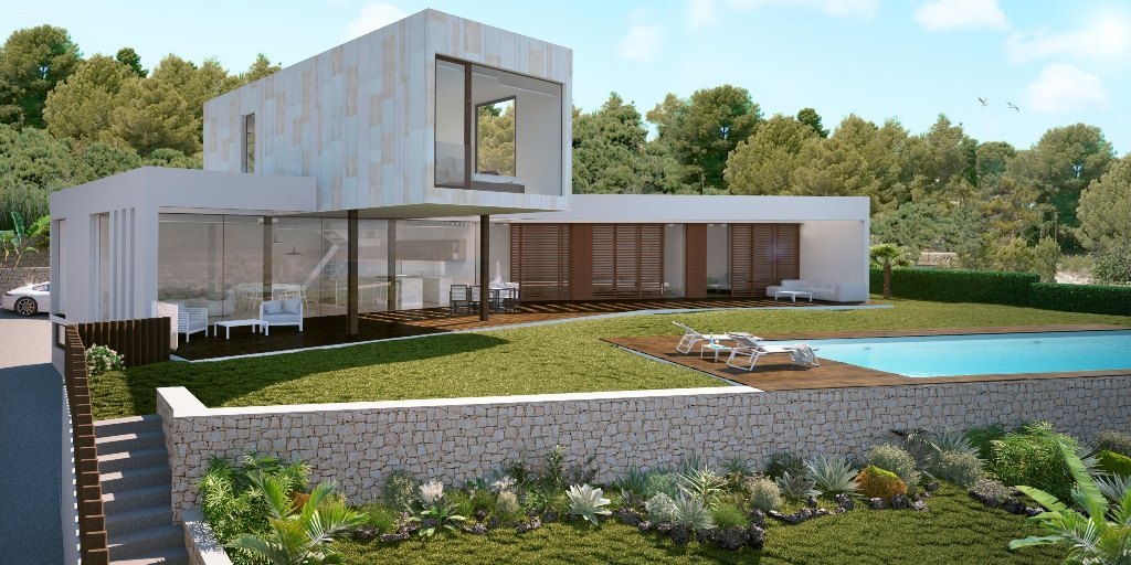 Moderne Villa te koop Project met Uitzicht op Zee - Javea