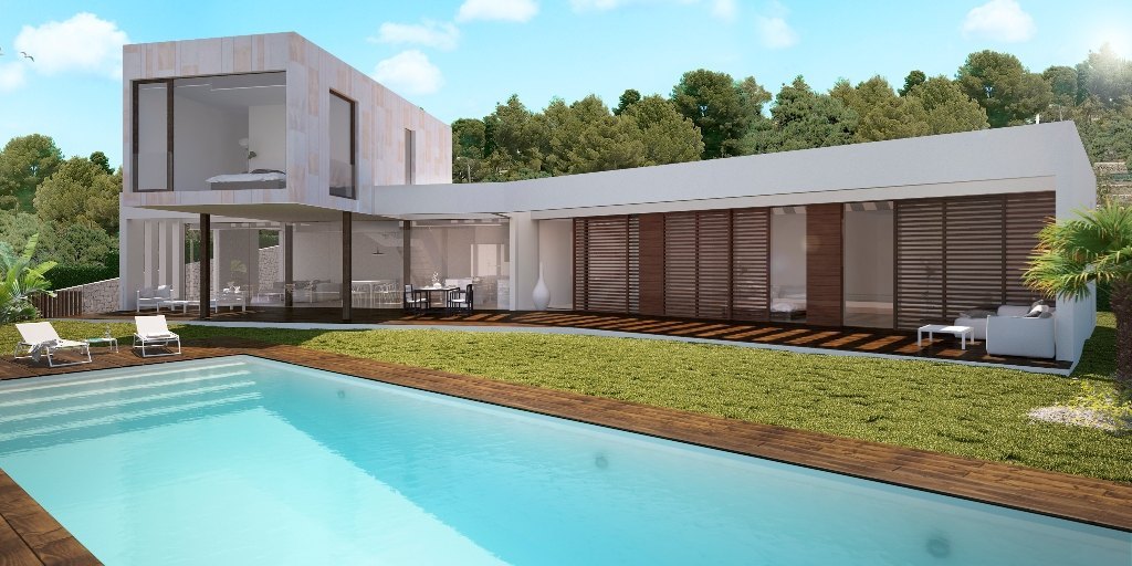 Moderne Villa zum Verkauf Projekt mit Meerblick - Javea