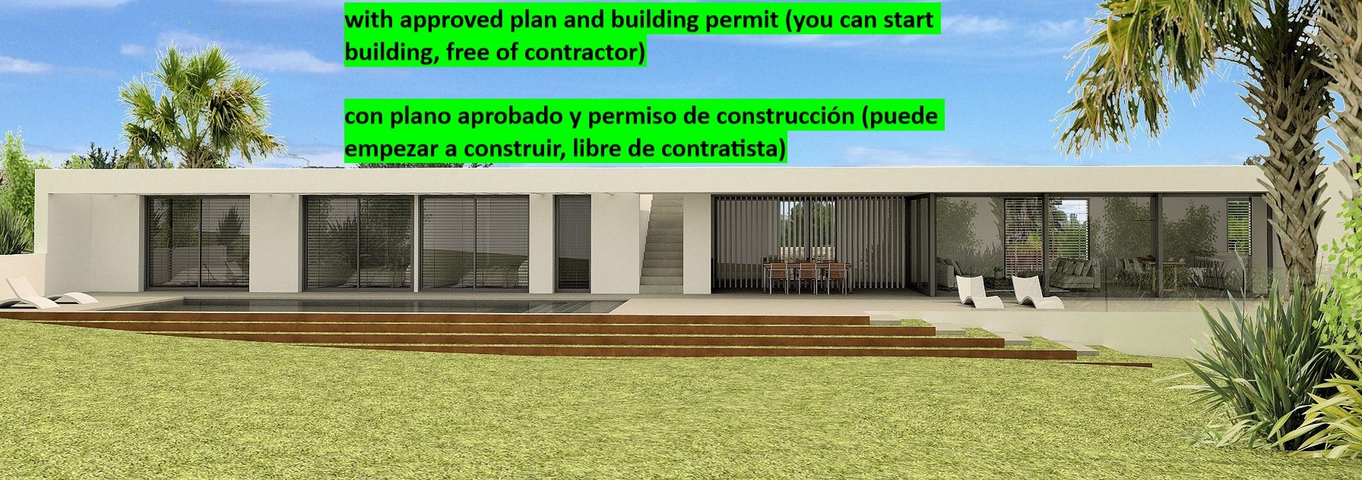 Parcela a la venta lista para construir con licencia y proyecto aprobado en Las Laderas - Javea